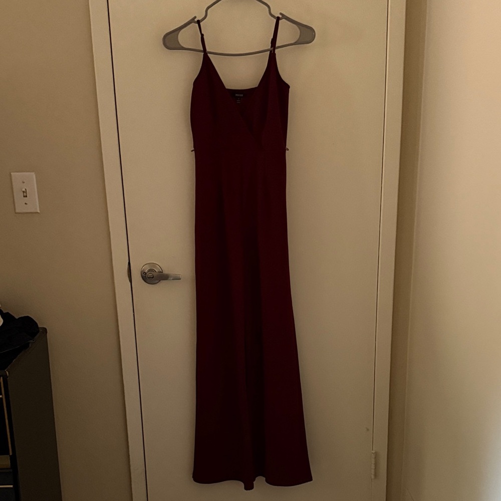 Elegant Burgundy Jumpsuit